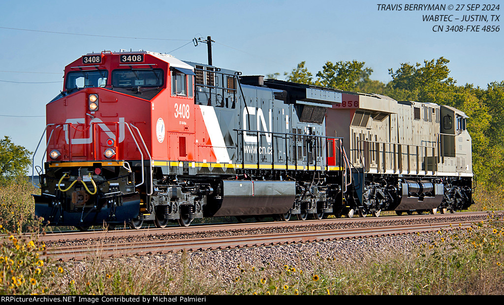 CN 3408 and FXE 4856